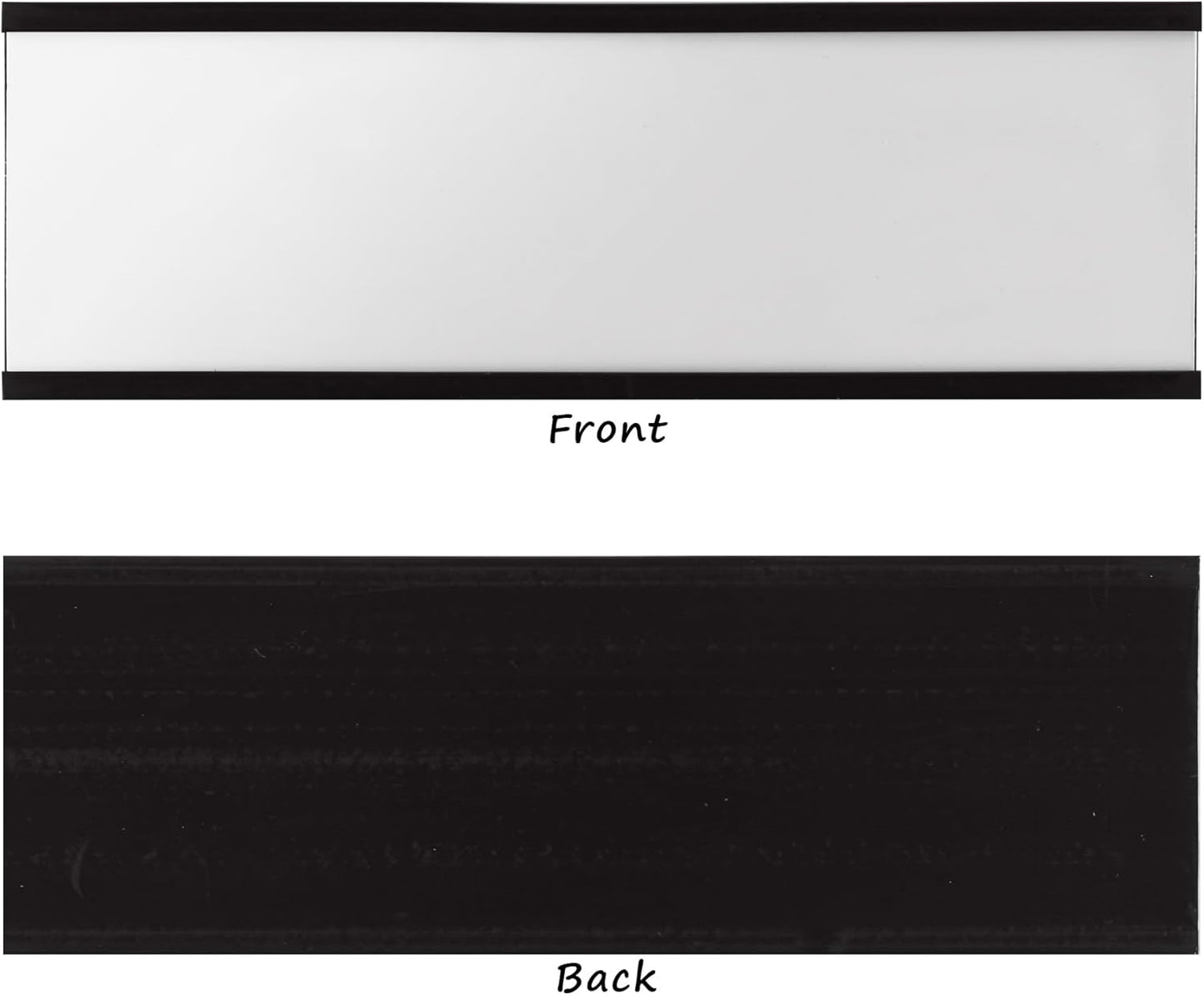 Realth Magnetic Label Holders 2'' x 4'' 70 Pack with Paper Inserts and Clear Plastic Protectors, Magnetic Label Strips Magnetic Data Card Holders File Cabinet Labels for Metal Racks and Shelves