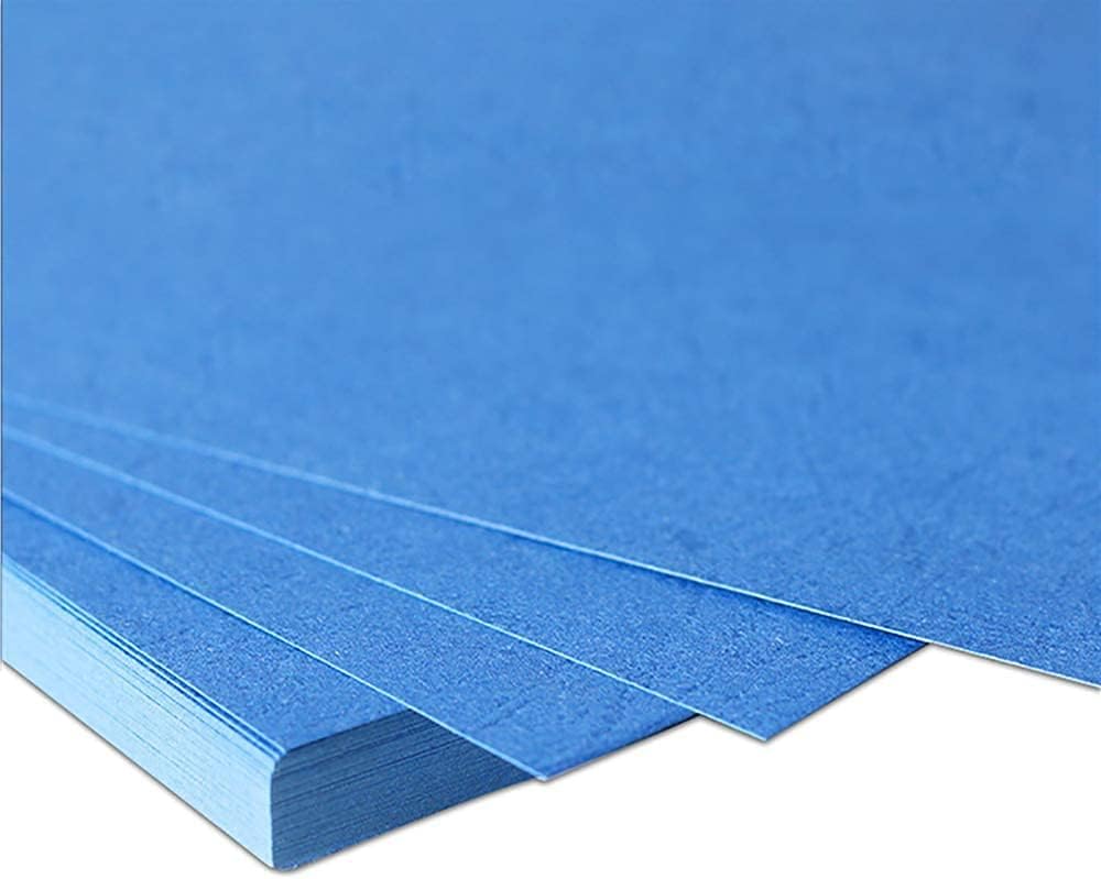 Rayson LBC230G Paper Binding Cover, Leather Texture 12 mil Binding Cover, 8-1/2 x 11 inches Blue Presentation Leathergrain Binding Covers, 100/Pack