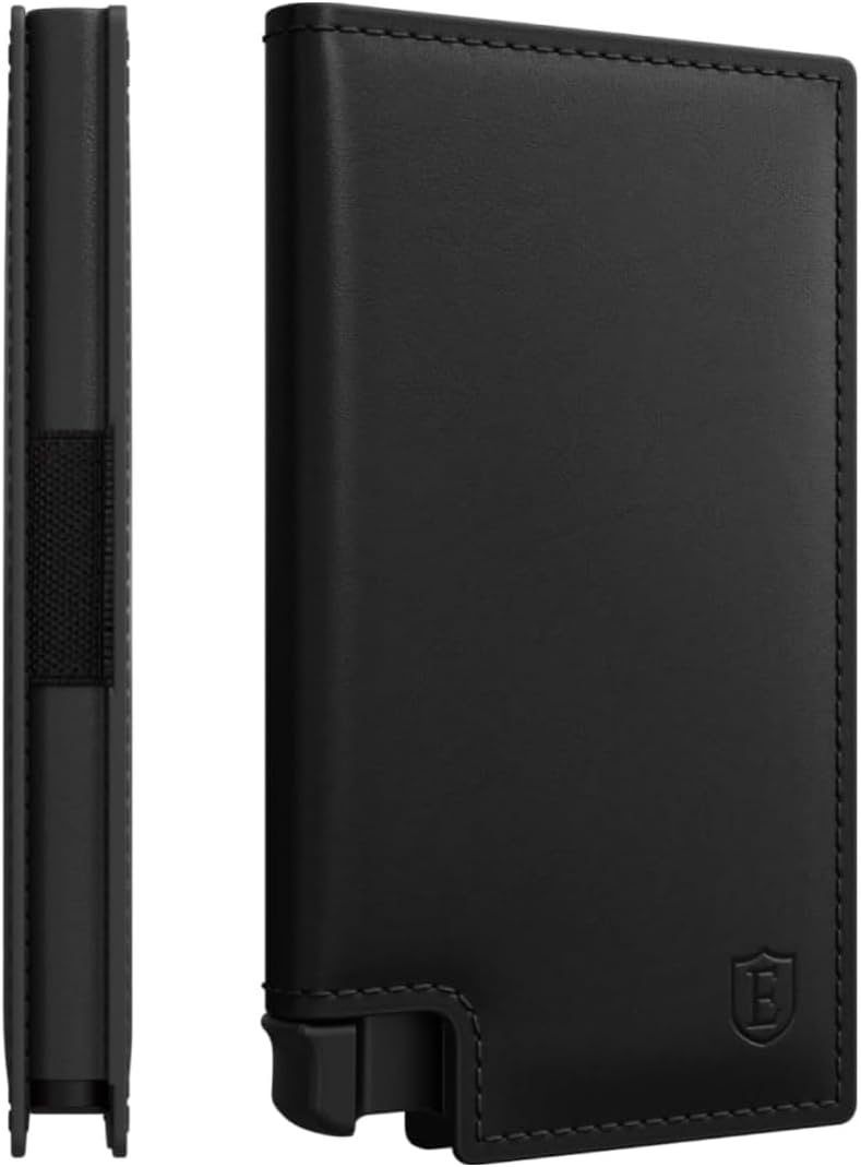 Ekster Parliament Men's Wallet | RFID Blocking Leather Minimalist Wallet | Slim Wallet for Men - Designed for Quick Card Access with Push Button
