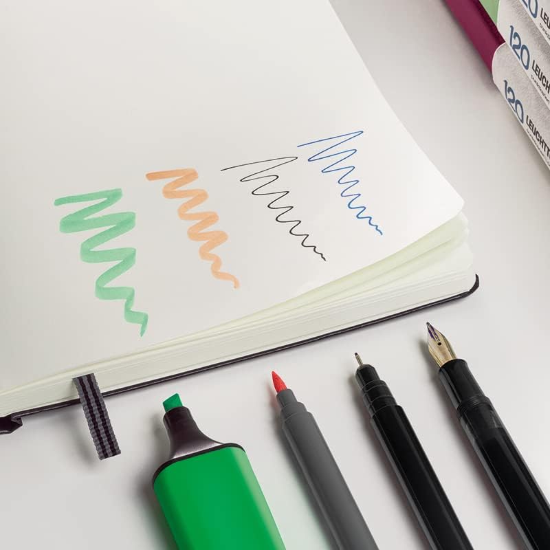 LEUCHTTURM1917-120G Special Edition - Medium A5 Ruled Hardcover Notebook (Sage) - 203 Numbered Pages with 120gsm Paper