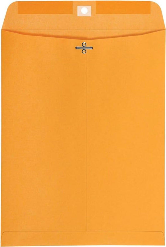 Catalog Envelopes (Open End), Brown Kraft, 28 Pound. 500 Per Pack. (Clasp, 11.5"x14")