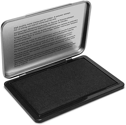 Trodat Imprint 9074M Metal Stamp Pad, 3-1/2" x 6-3/8", Dry (No Ink)
