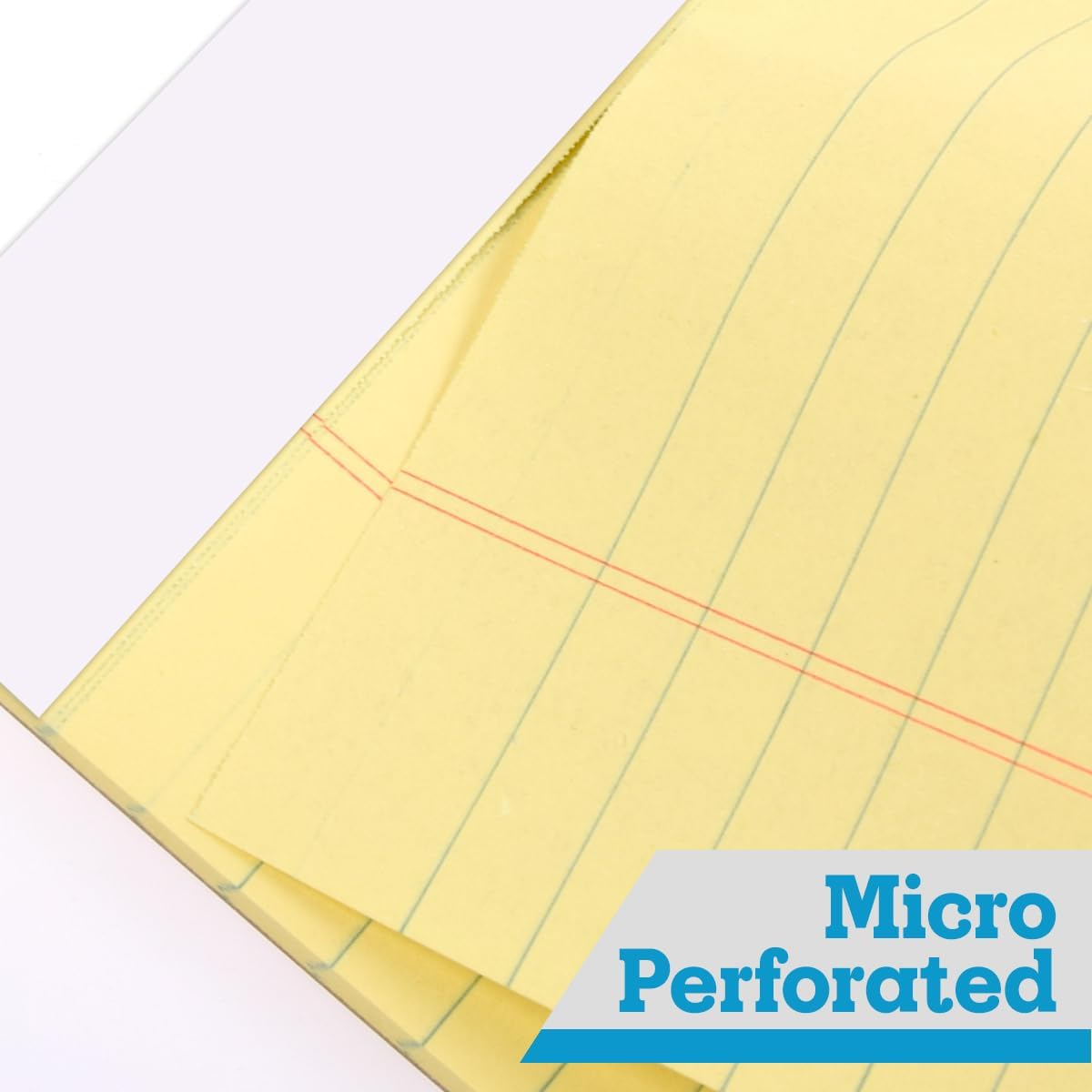 KAISA Legal Pads 8.5x11 Writing Pads Wide Ruled Notepads 8.5"x11.75" Canary Note Pads, Yellow 50 Sheets 12 Pads,WT-MCY50W