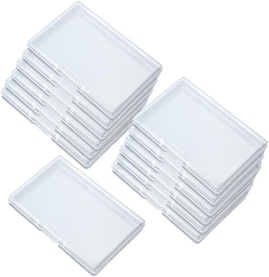 12 Pack Business Card case,Business Card Holder,Credit cards Case,Eyelash Case Holder,Plastic Clear Small storage Case for business cards, credit cards ,eyelash and Gadgets