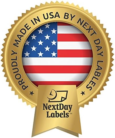 NextDayLabels - 8-1/2 x 11 Neon Color High Light Fluorescent Labels for Laser & Inkjet Printer (Orange Fluorescent, 4" x 3-1/3" - 6 Per Page | 150 Labels)