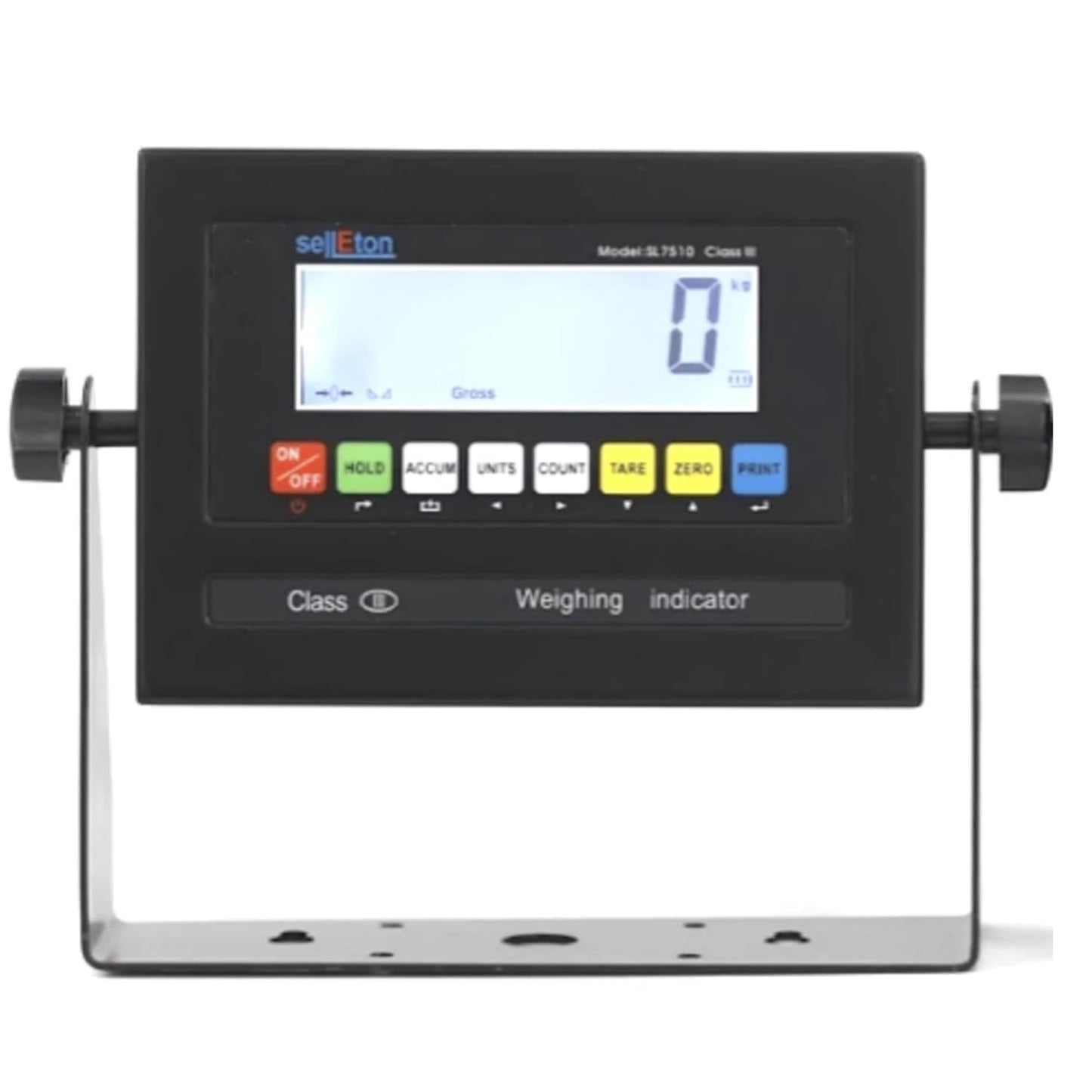 SellEton SL-7x10-2.5K Heavy-Duty, Industrial Floor Scale, Metal Indicator with Platform Scale (84" x 120", 2500 lbs x 0.5 lb)