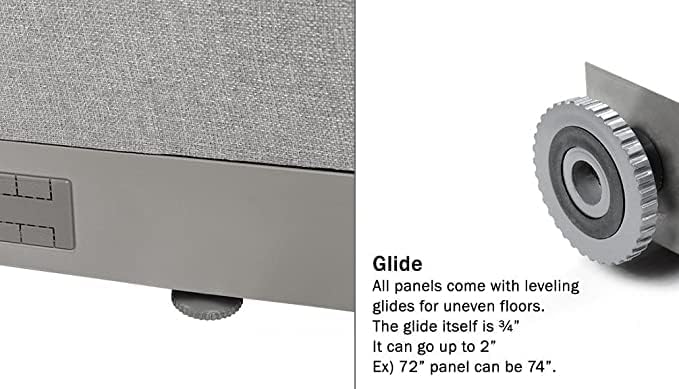 GOF Office Partition Single Panel (30"w x 60"h) 2.5ft x 5ft
