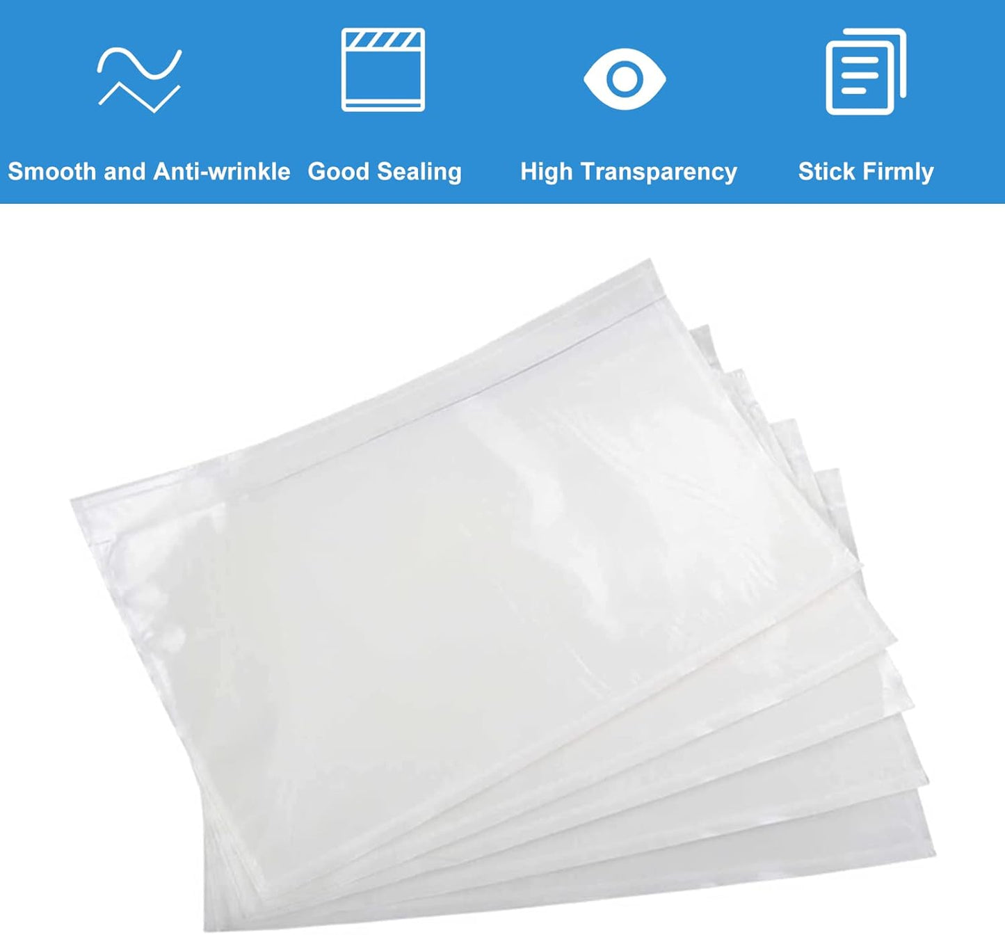 Coopaty Packing List Envelopes 7.5"x5.5" Pouches Invoice Enclosed Adhesive Bags (1000 Pack)