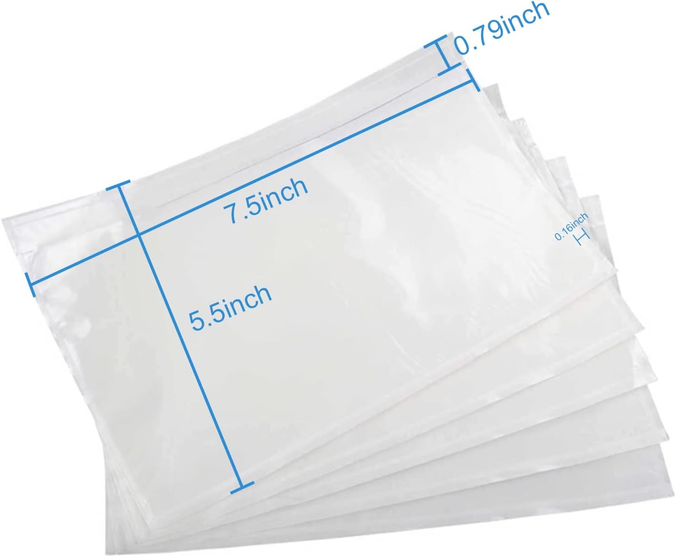 Coopaty Packing List Envelopes 7.5"x5.5" Pouches Invoice Enclosed Adhesive Bags (2000 Pack)