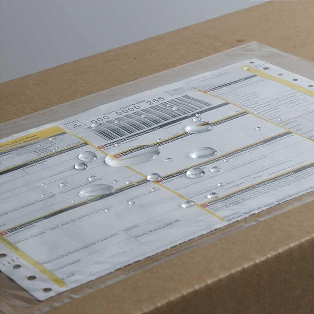 7.5'' x 5.5'' Packing List Pouches, Shipping Label Envelopes Clear Adhesive Top Loading Packing List - 50 Pack