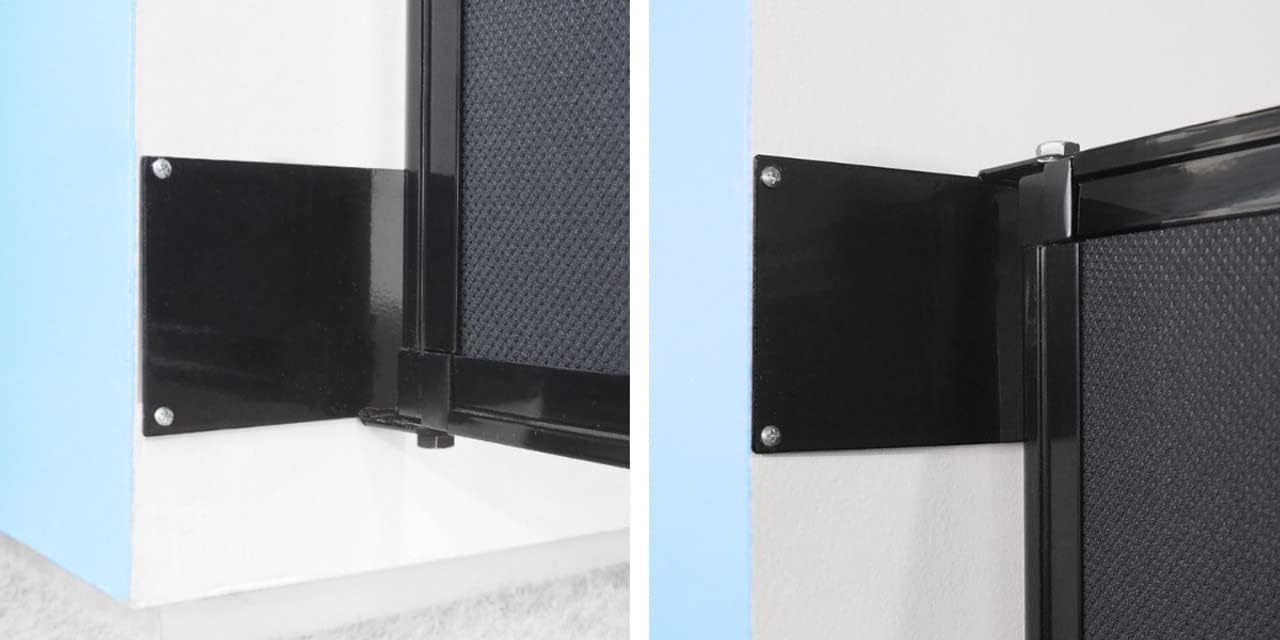 Wall-Mounted Sliding StraightWall Room Divider | Adjustable Widths | Locking Wheels | Room Separator | Up to 15'6" Wide x 6' Tall Ocean Fabric Panels