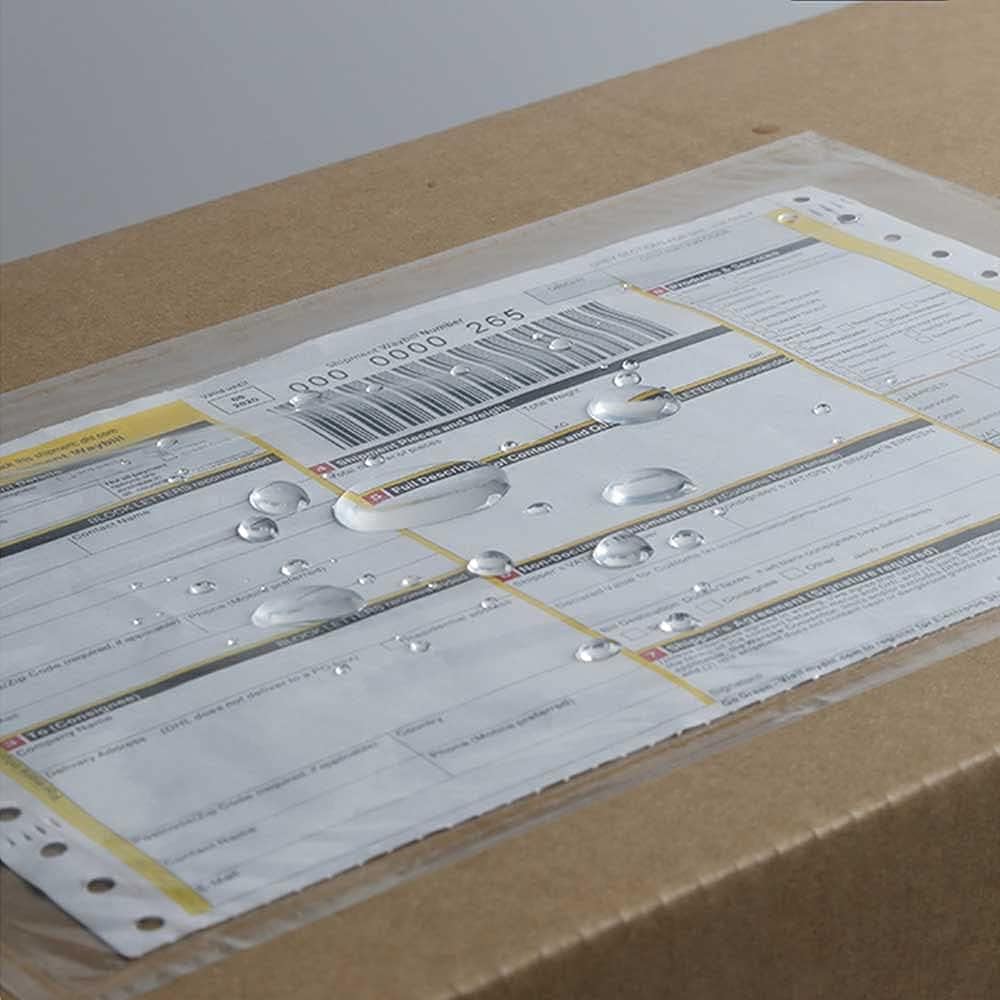 BEUYI Clear 7.5'' x 5.5'' Packing List Envelopes, Adhesive Shipping Label Pouches/Sleeves (50 Pack)