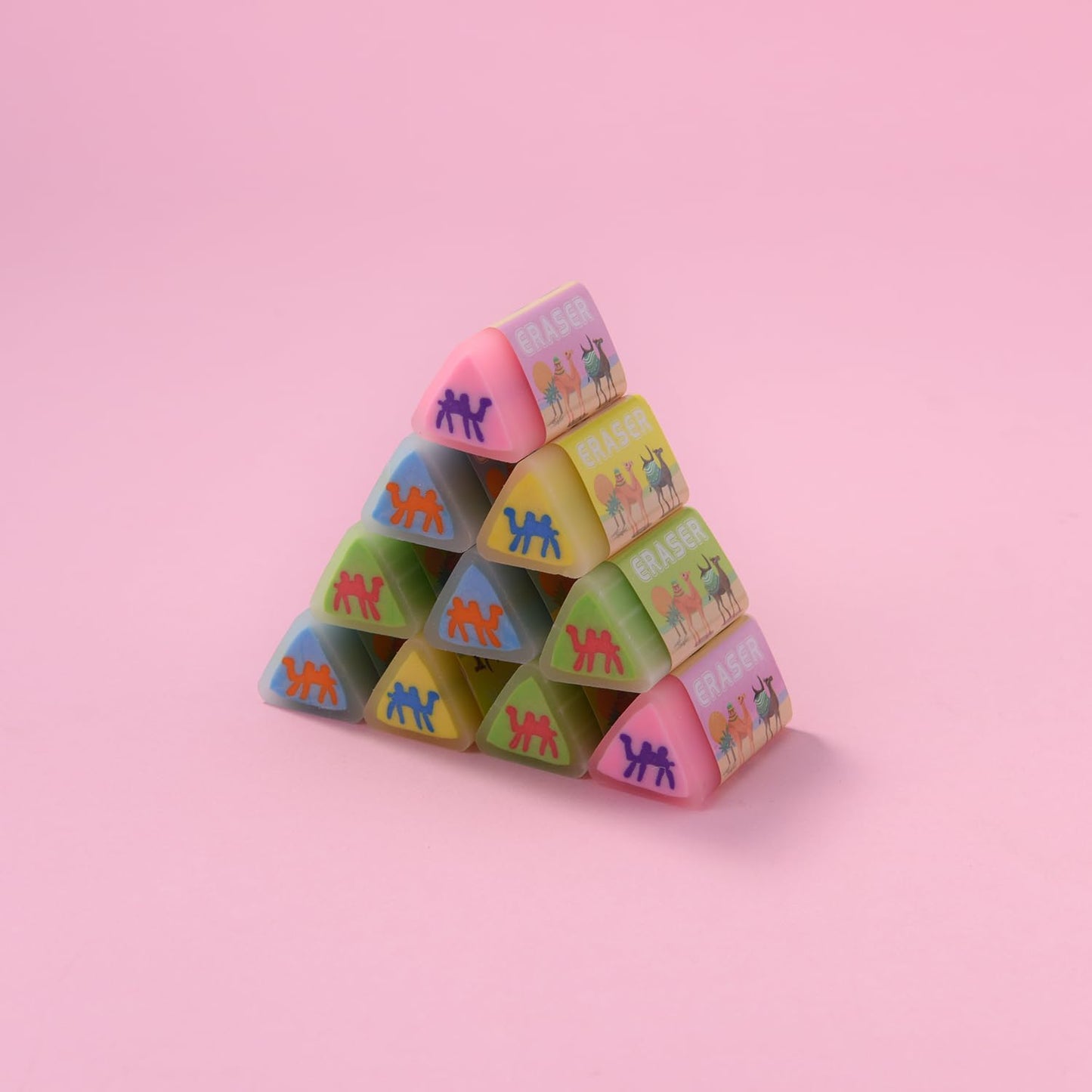 16 Pack Camel Erasers for Kids, Kawaii Erasers for Students, Animal Eraser for School Supplies Prize Gifts Party Favors