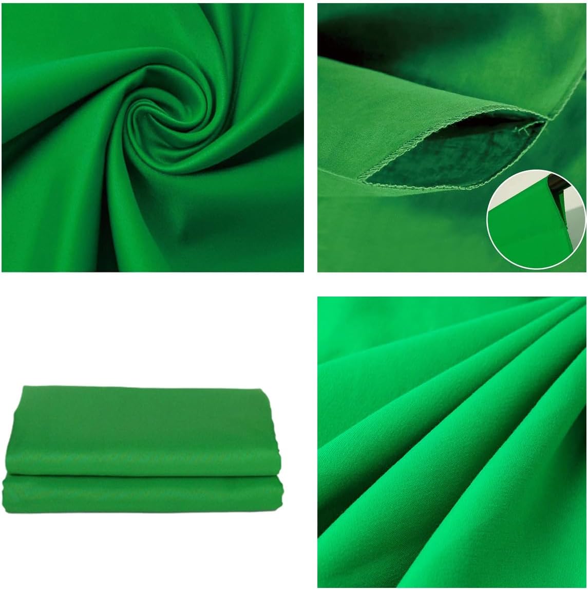 Green Backdrop Background Fabric Backdrop for Shoot Portraits Party Video Studio 5X7ft