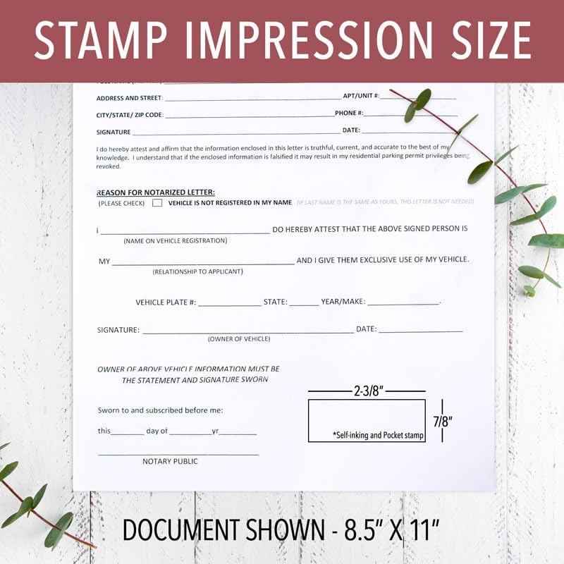 Connecticut Rectangular Notary Stamp | Official State Notary Stamp | Official Seals | Meets State Specifications (Connecticut, Rectangular Stamp)