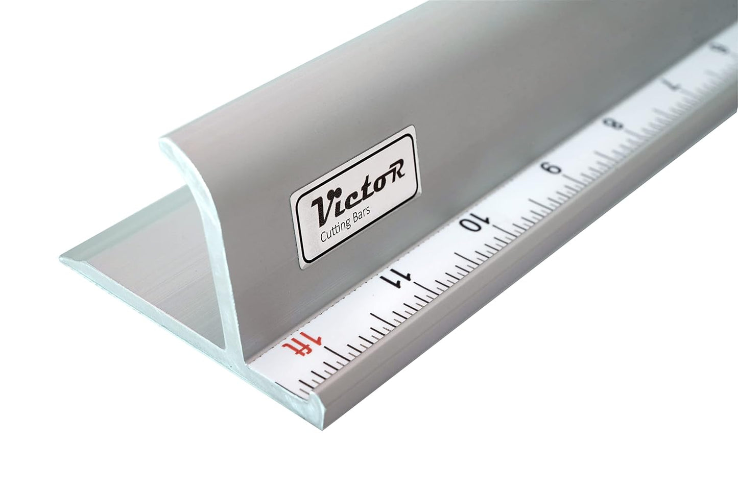 Victor 24-Inch Professional Aluminum Safety Ruler with Finger Guard Edge and Non-Slip Base - Perfect for Accurate Cutting and Crafting - Durable Cutting Ruler for Safe Use