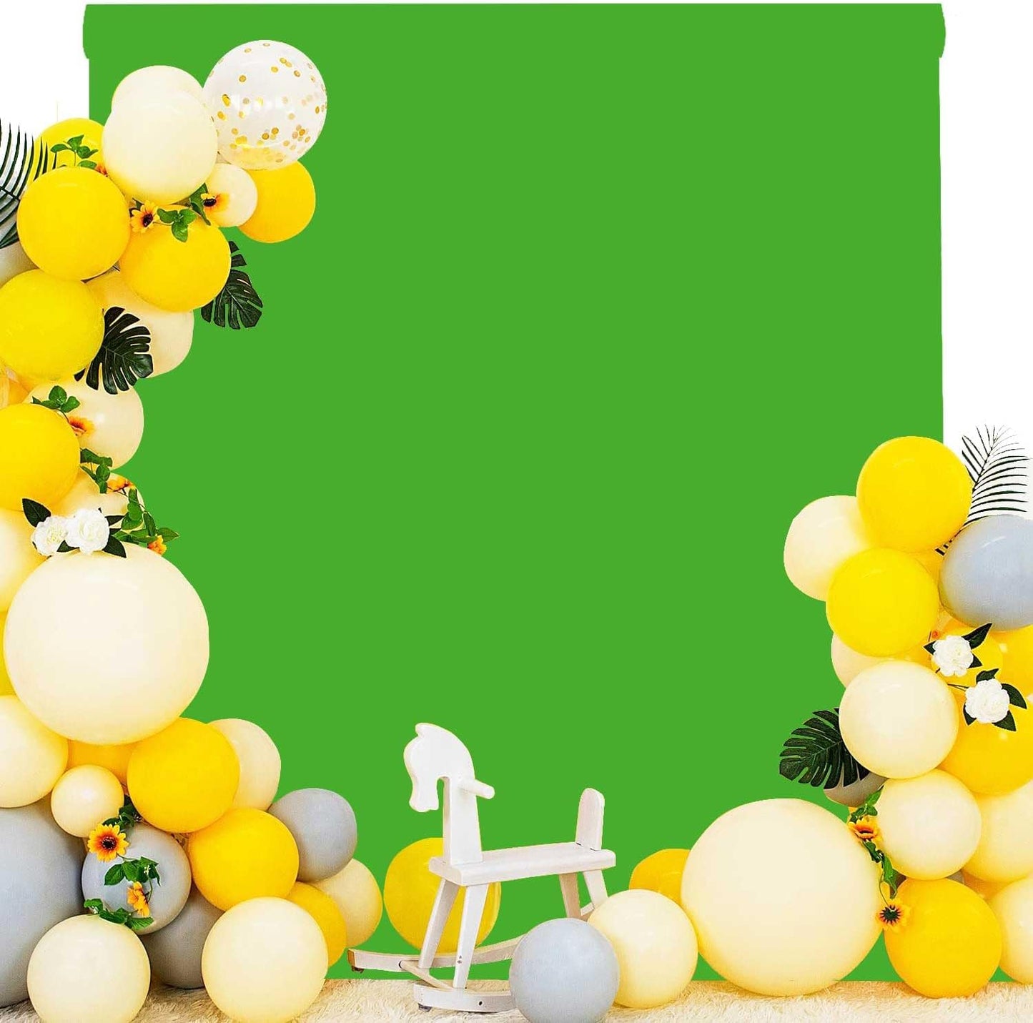 Green Screen Photo Backdrop for Photoshoot Green Background for Photography Photo Backdrop Curtain for Party 5x7 FT