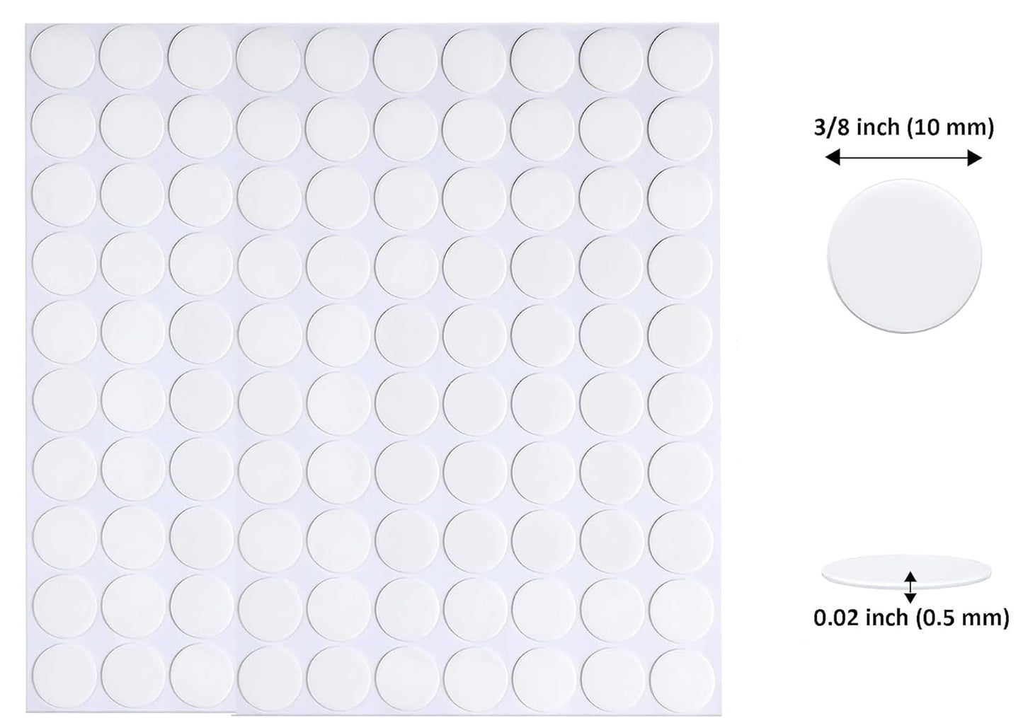 Adhesive Stick dots Two-Sided Sided Mounting Putty Stick Tack for Wall Hanging Crafts Balloons Festival Party Decorations,Clean Removable(0.39"*0.39"-400)