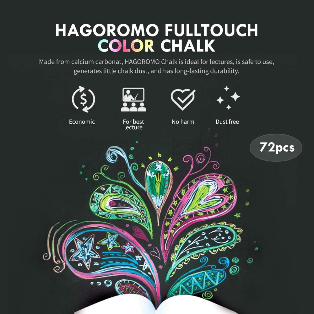 Hagoromo Fulltouch Color Chalk 1 Box [72 Pcs/Violet]