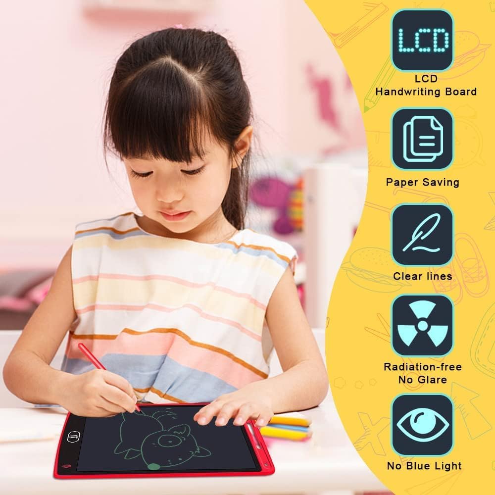 6 Pack LCD Writing Tablets for Kids, 8.5 Inch, Toddler Toys Birthday Gifts for Ages 3-8 Boys Girls, Colorful Doodle Board Drawing Tablet for Learning and Education (Six Colors Available)