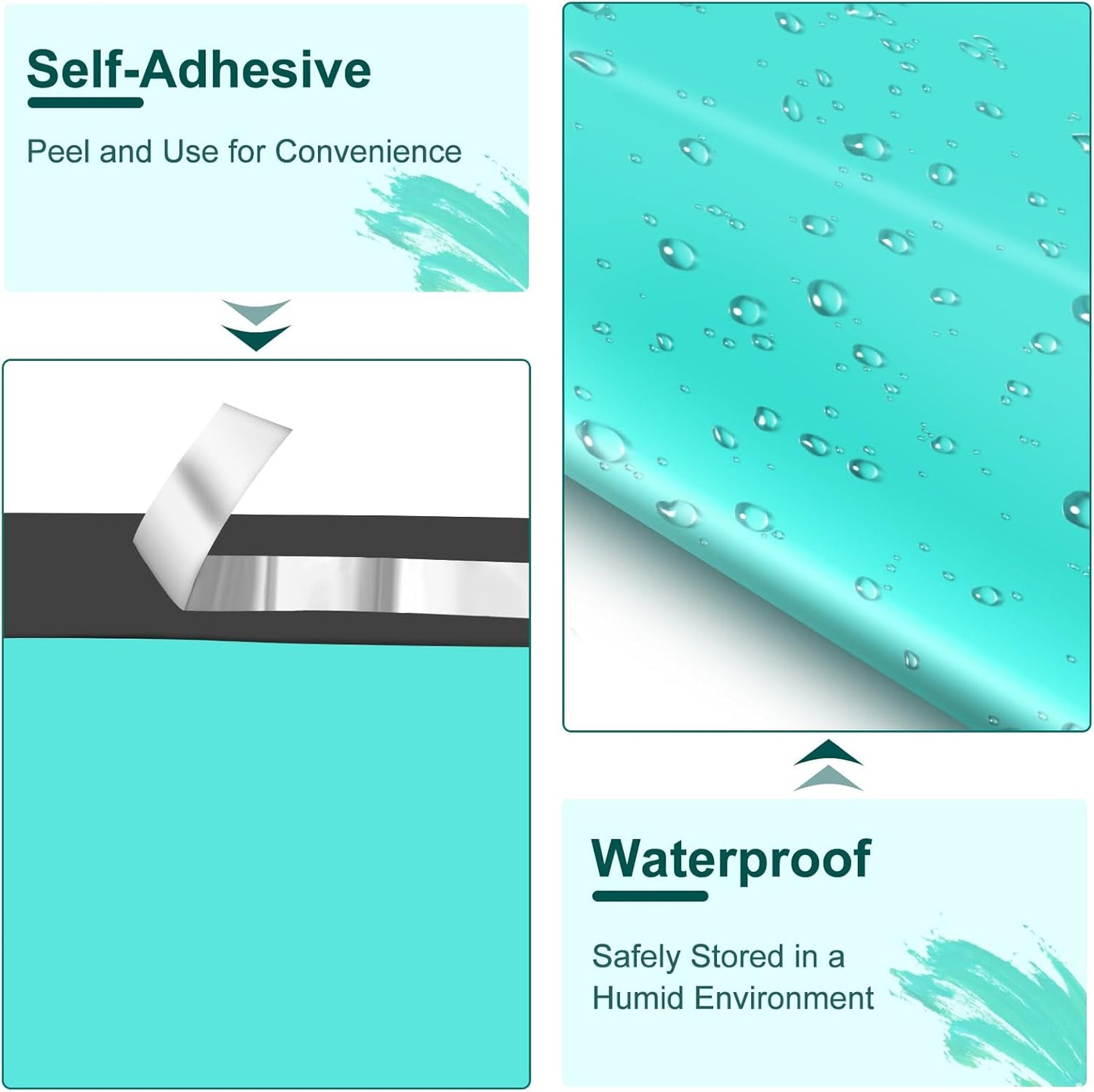 120PC Poly Mailers 6x9 Inch Teal Mailing Envelopes Bags Shipping Bags with Self Adhesive Waterproof and Tear-Proof Postal Bags
