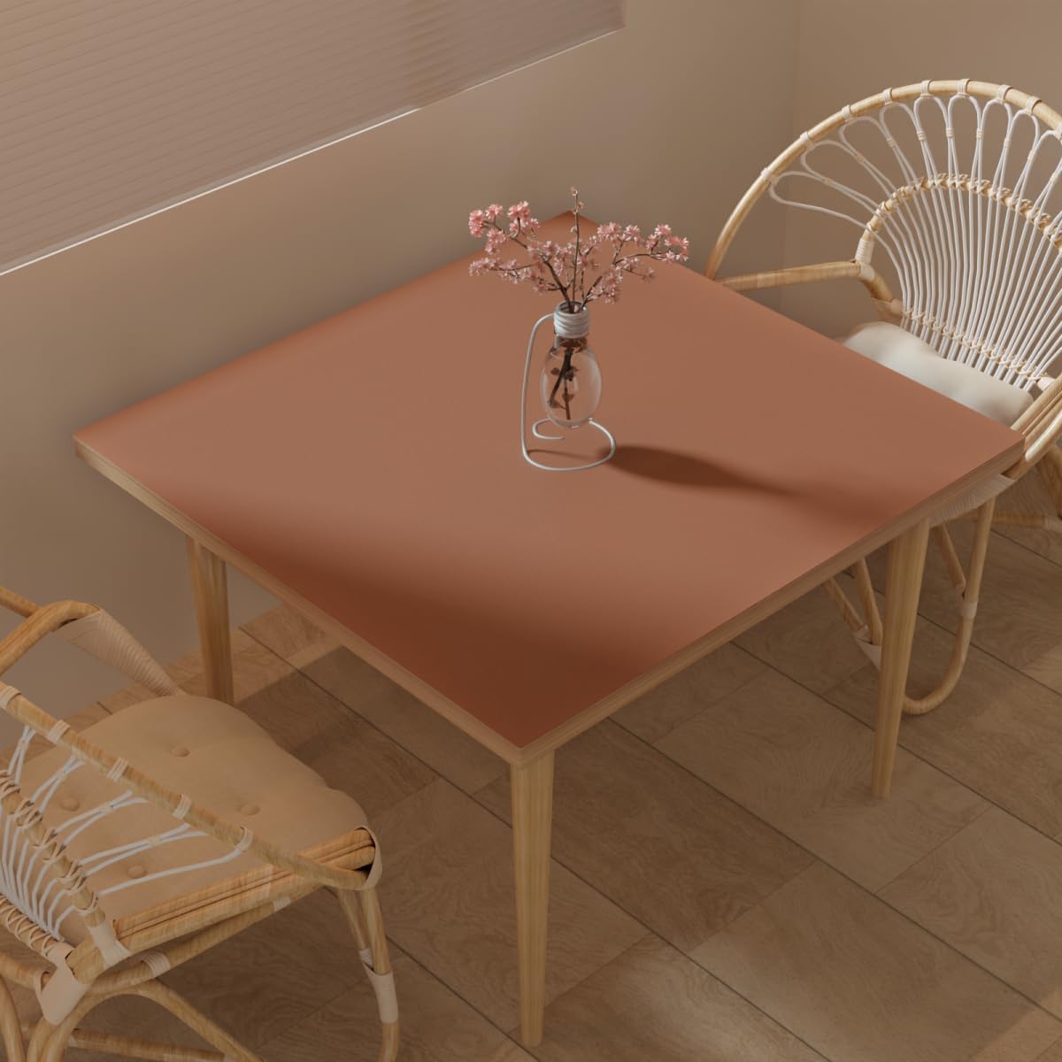 Leather Table Cover,1.8mm Thick,40x40 Inch Table Protector,Table Protector for Dining Room Table,Dining Table Cover,Table Cover Protector.(Brown+Gray,40x40)