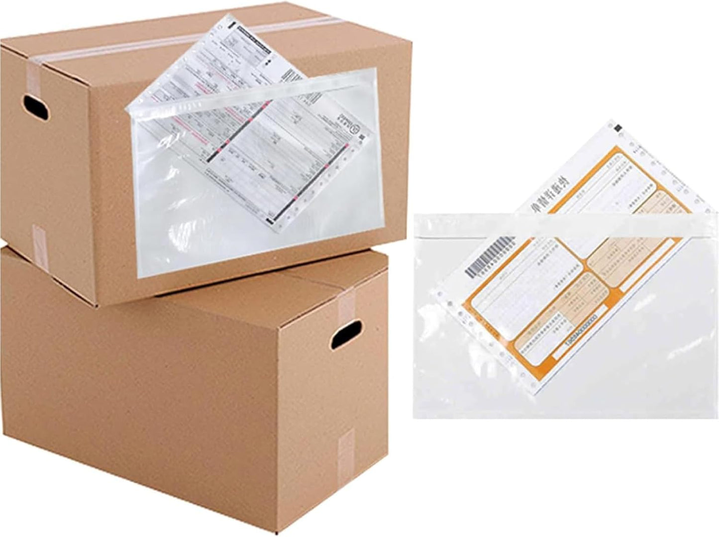 7.5x5.5 Packing List Mailing Envelopes Shipping Envelopes Packing List Clear Adhesive Shipping label sleeves Shipping Supplies for Small Businesses(2000 Pcs)
