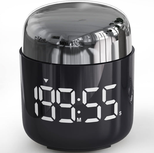 Digital Kitchen Timer,Countdown Countup Timer with Large LED Display Volume Adjustment,Timer for Cooking, Classroom Time for Kids and Teachers. (Silver)