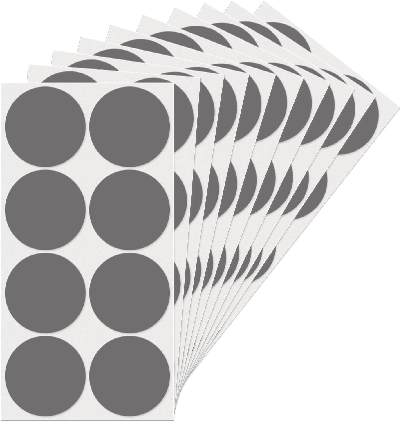 Gray Dot Stickers 2 Inches Round Sticker, Circle Colored Labels Color Coding Labels for Office Classroom Toddlers Activity 80 Pieces