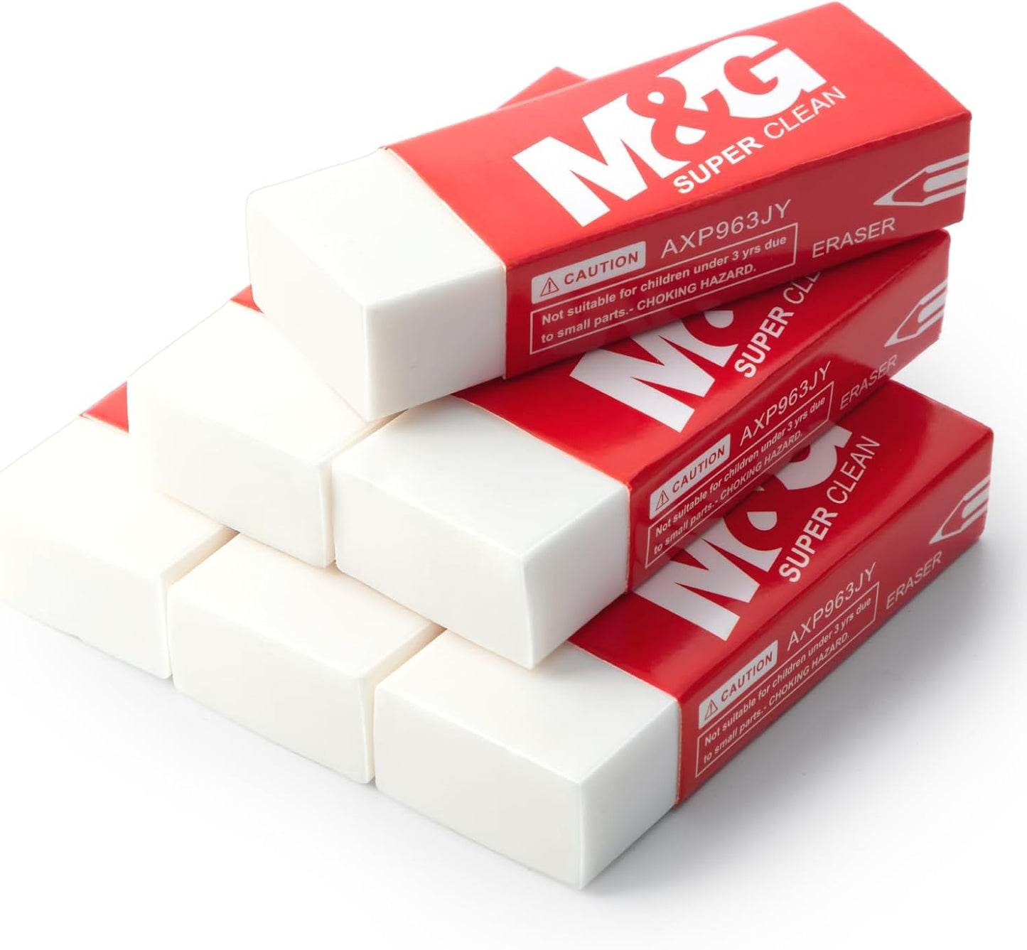 M&G Pencil Eraser for Kids, 20 Pack, White Erasers Bulk, Erasers for Artists, Drawing Erasers for Sketching, Large Eraser, Pencil Erasers, Art Erasers for Drawing, School Erasers Office Supplies