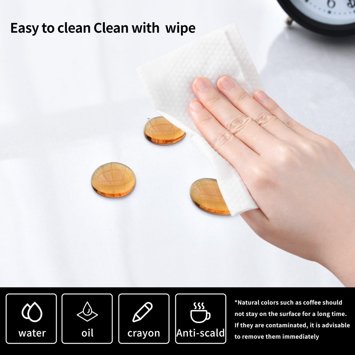 Clear Desk Mat, Non-Slip PVC Desk Protector Mat with Round Edge, Heat Resistant & Waterproof Clear Desk Writing Mat for Home and Office (27.6"*13.8")