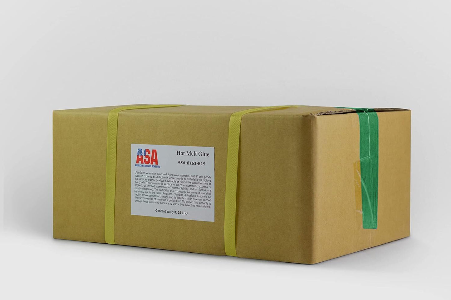 ASA Hot Glue Sticks for Glue Gun - 5/8" x 15" | High-Strength Hot Gun Sticks Adhesive for Corrugated Materials | Industrial Grade for Packaging & Woodworking | Pack of 185