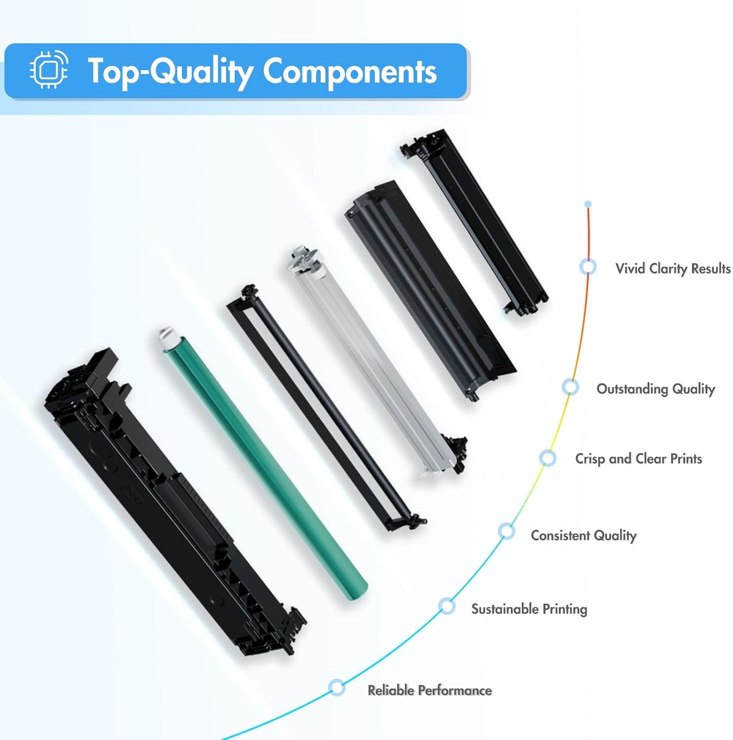067 067H Toner Cartridge Set MF656Cdw MF654Cdw Compatible for Canon 067H 067 Color ImageCLASS LBP632CDW MF653Cdw LBP633CDW MF651CW LBP631CW Printer High Yield Ink (4 Pack)
