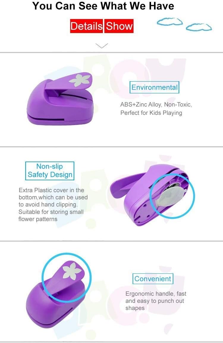 Craft Lever Punch 3 inch Hexagon Paper Punch Professional Tool for Paper Crafting DIY Projects，Gifts，Stationery，Education，Greeting Cards Arts Fun Projects