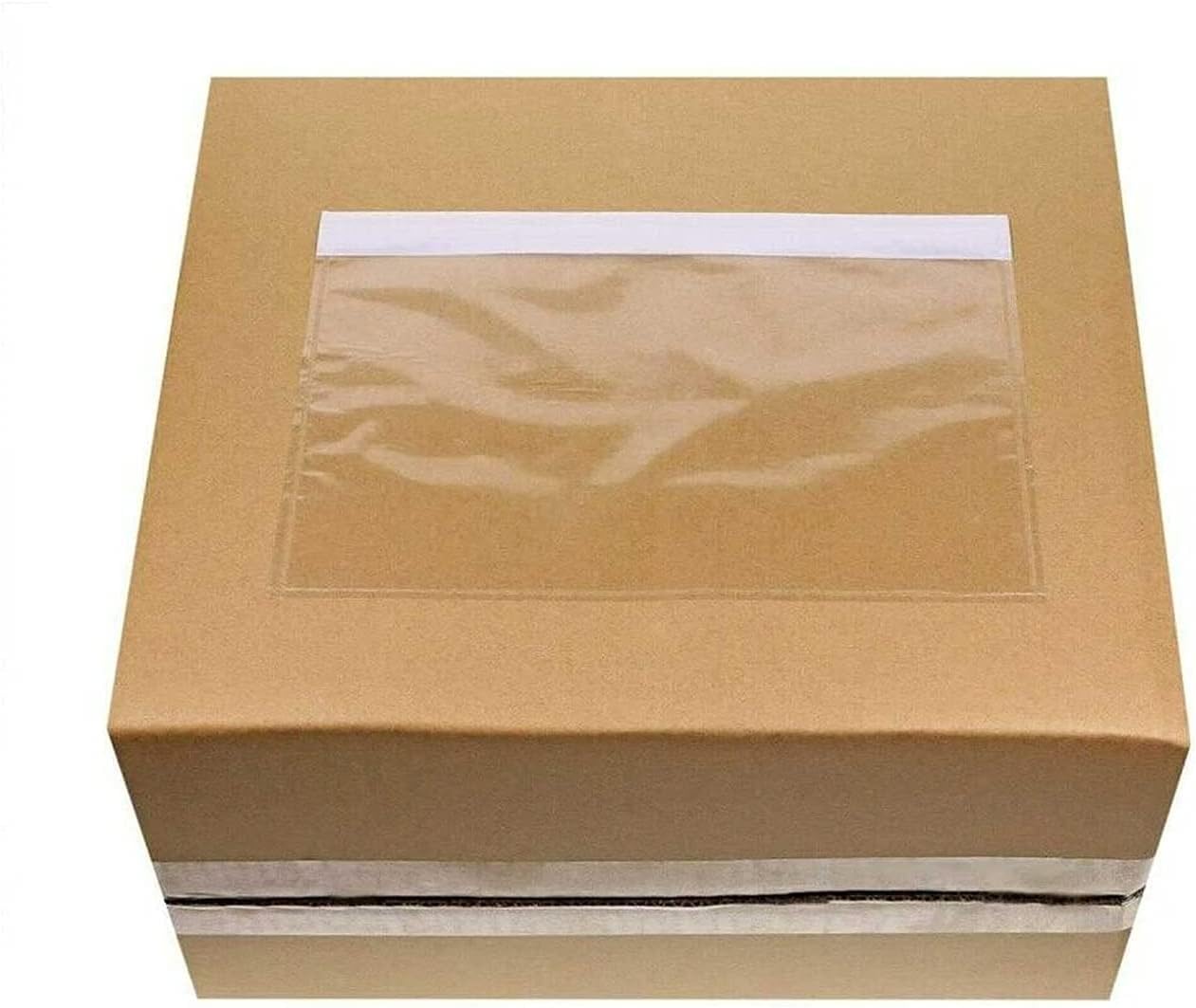 7.5" x 5.5" Packing List Pouches, 500 Pack Shipping Label Envelopes Clear Adhesive Top Loading Packing List
