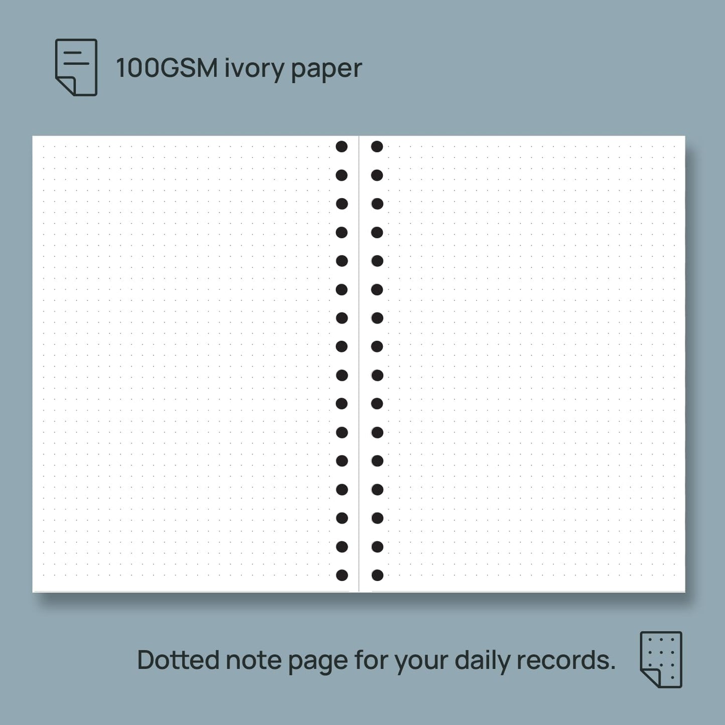 POPRUN Monthly Planner 2026-2027 Spiral Hardcover (6.25'' x 8.5''), 18 Months Calendar (Jan.2026-Jun.2027) - 2 Pages per Month with Dotted Note Pages, Sunday Start, Laminated Tab - Violet