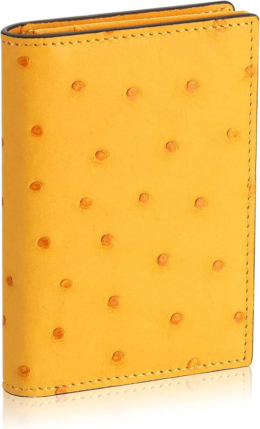 Leather Business Card Case Holder for Men & Women, Italian Calfskin