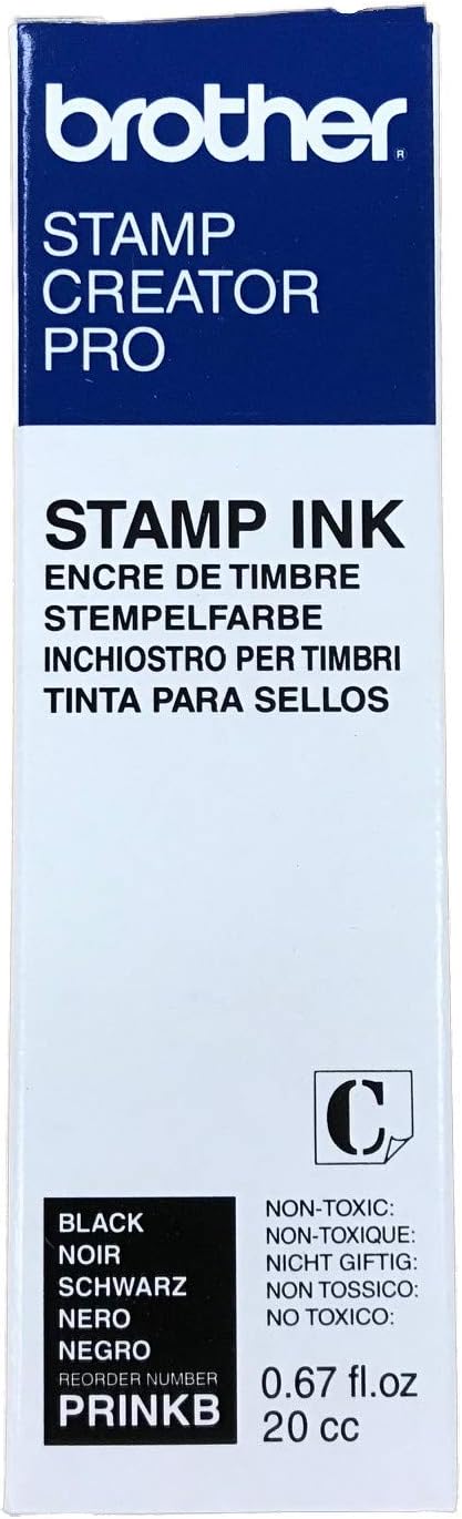 1/Pack Stamp Creator Rubber Stamp Ink Refill (Black) for Brother SC2000 StampCreator