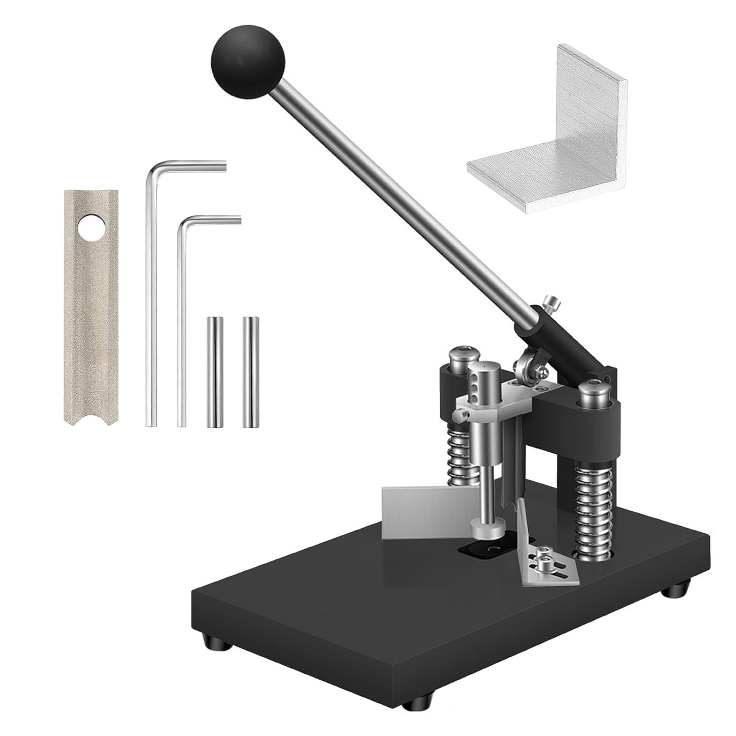 Corner Rounder Cutter Machine, R6mm R10mm 1.2”/ 30mm Thickness Card Paper Corner Punch, Heavy Duty Steel Metal Commercial Corner Rounder Punch with Paper Holding Device for Office School Business