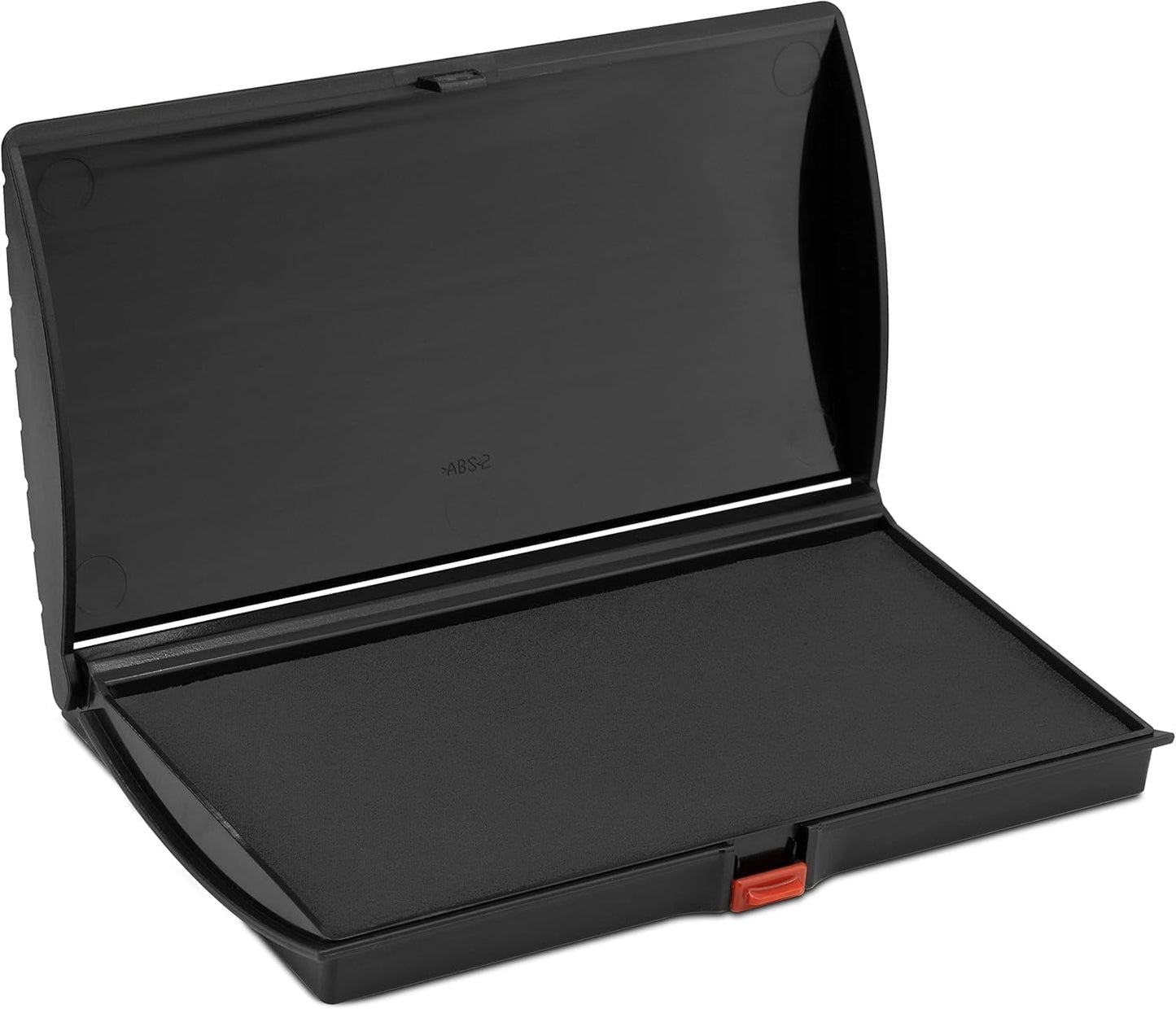 Large Premium Black Ink Stamp Pad - 3" by 6" - Quality Felt Pad - Case with Closing snap