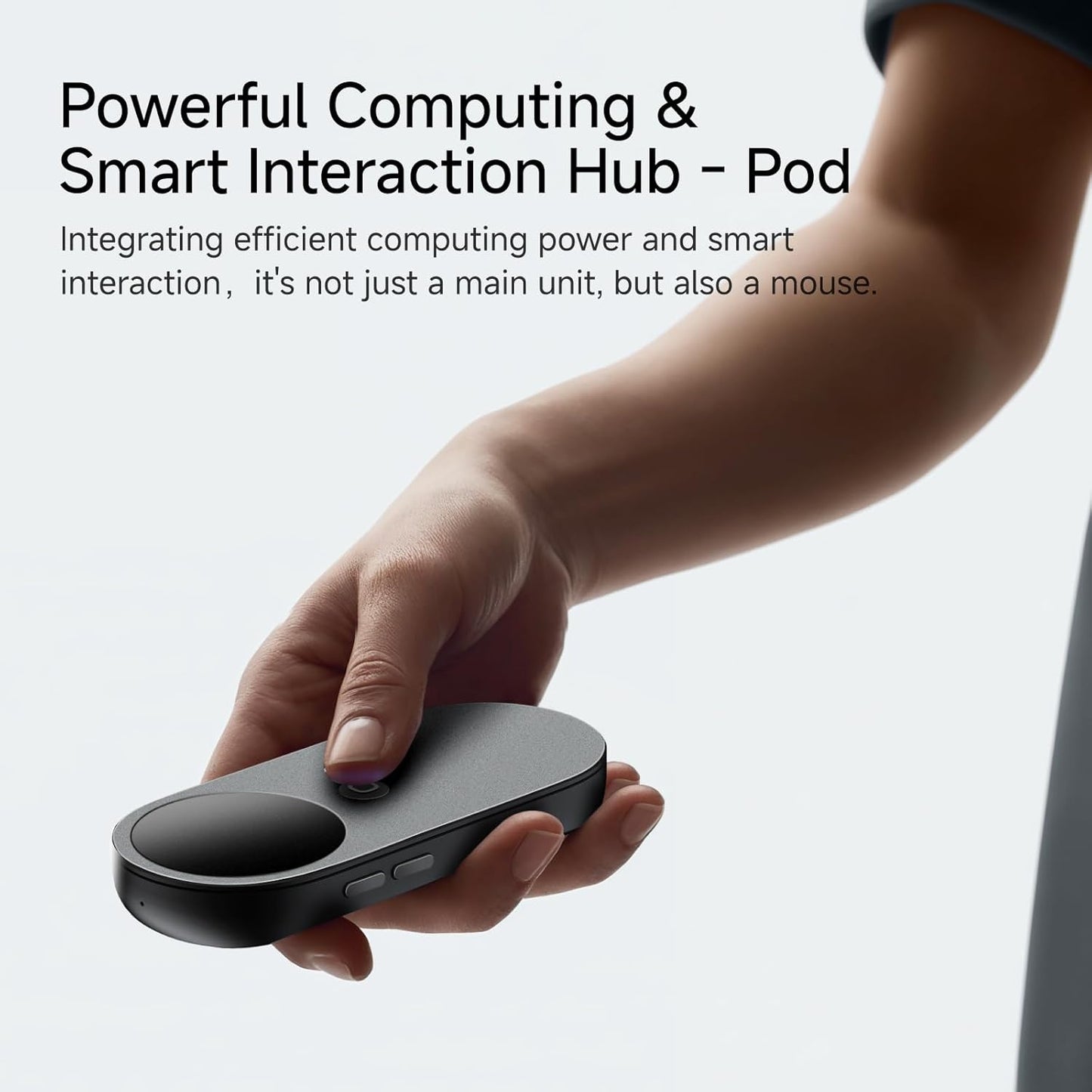 INAIR Pod｜AR Glasses Dual-Function Host Unit & Mouse | 6-Screen Expansion | PC Streaming | 3DoF Spatial Hovering Technology (Anti-Dizziness) for Entertainment & Office Work