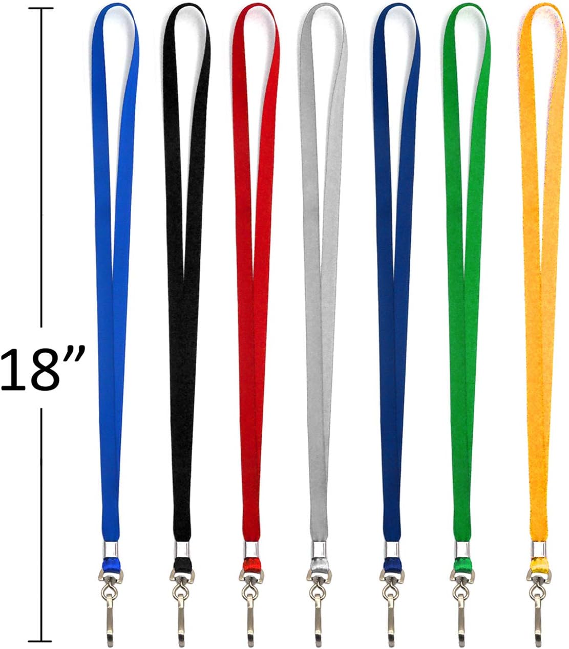 Beebel ID Badge Holder Lanyards with Waterproof Badge Card Bulk Lanyard for Name Tags Holders(Orange)