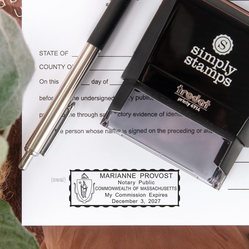 Ohio Rectangular Notary Stamp | Official State Notary Stamp | Official Seals | Meets State Specifications (Ohio, Rectangular Stamp)