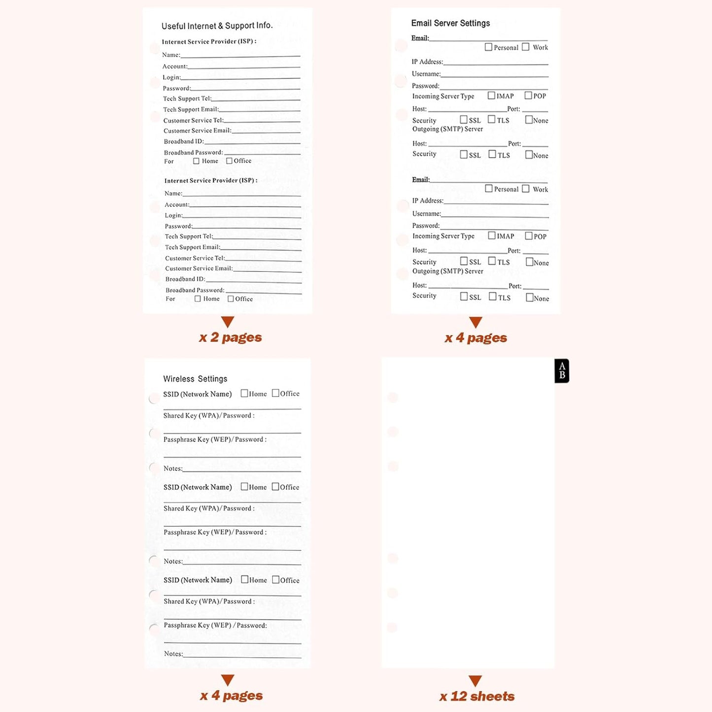 BTSFTOGET Small Password Book with Alphabetical tabs. 316 Pages Lockable Password Keeper Journal Notebook for Computer & Website Logins, Brown Leatherette Hardcover, 7.5in x 5.5in