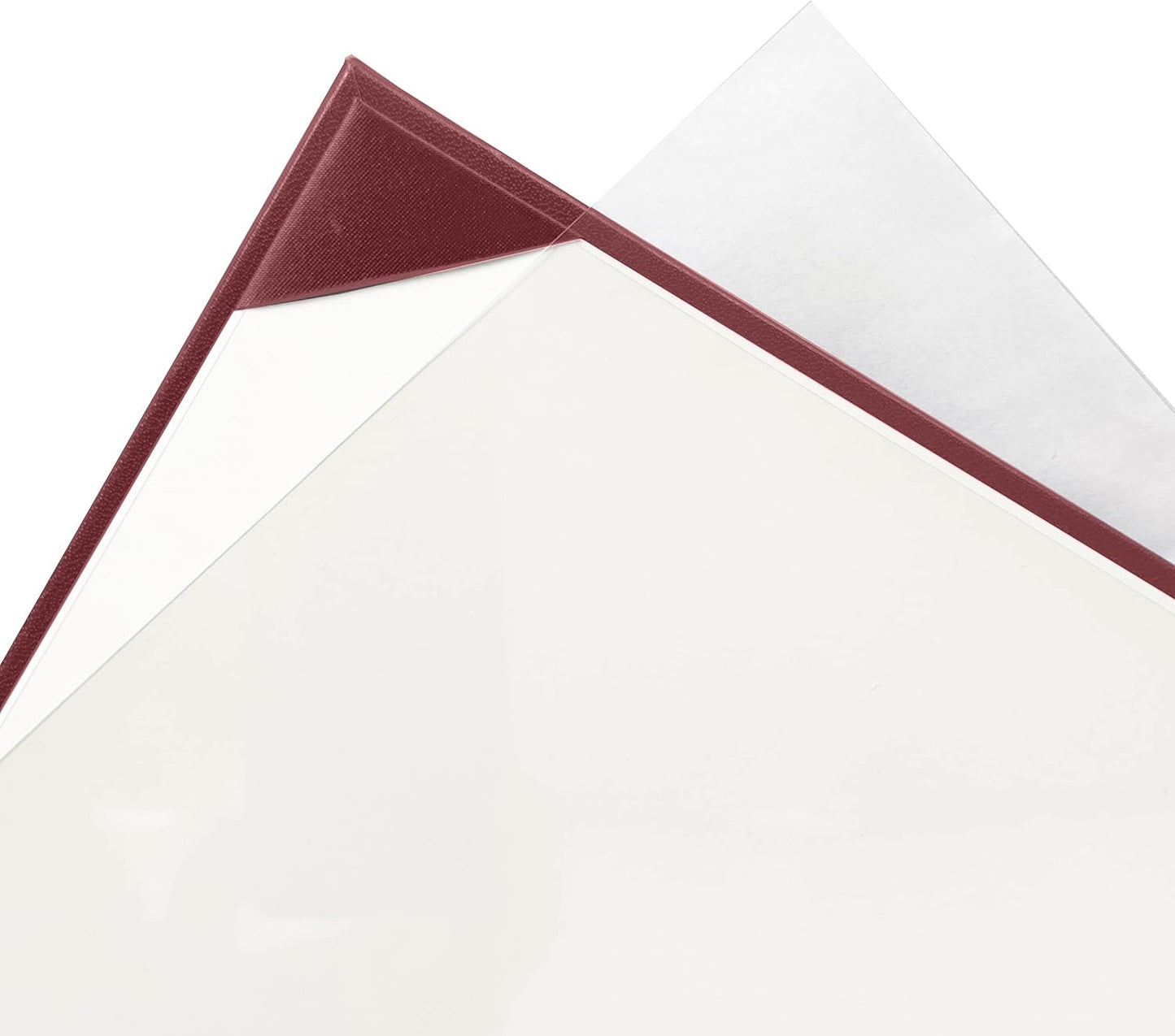 12 PCS Smooth Diploma Certificate Cover 8 1/2" x 11" Maroon