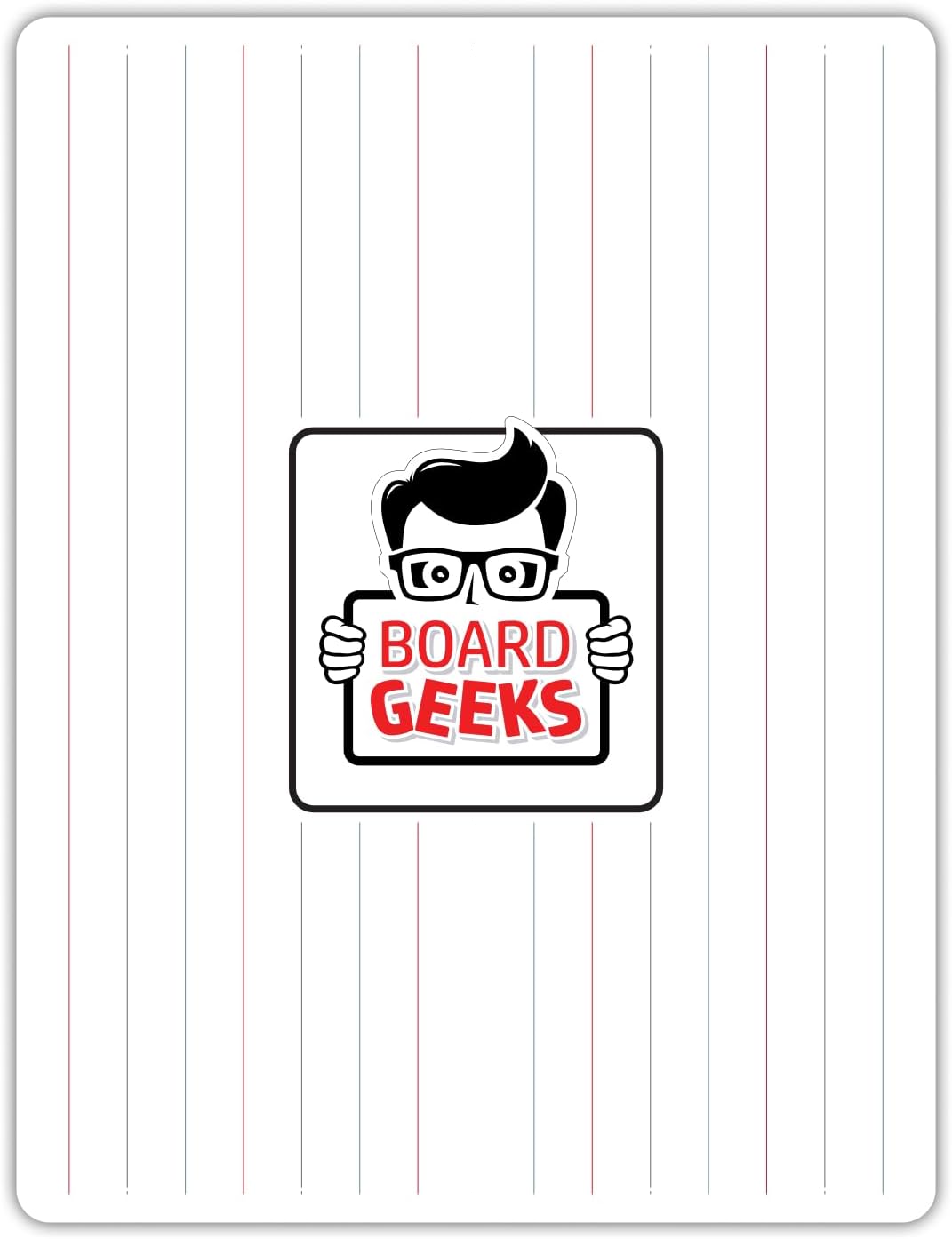 1 Small Dry Erase Board for Kids - Mini White Board for Students and Teachers - Durable and Portable Individual Whiteboard with Rounded Corners - Double Sided (9x12 Inches)