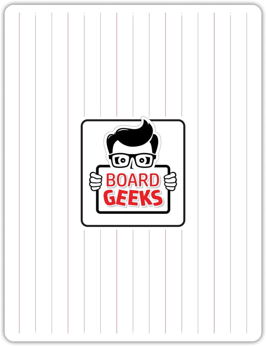 1 Small Dry Erase Board for Kids - Mini White Board for Students and Teachers - Durable and Portable Individual Whiteboard with Rounded Corners - Double Sided (9x12 Inches)