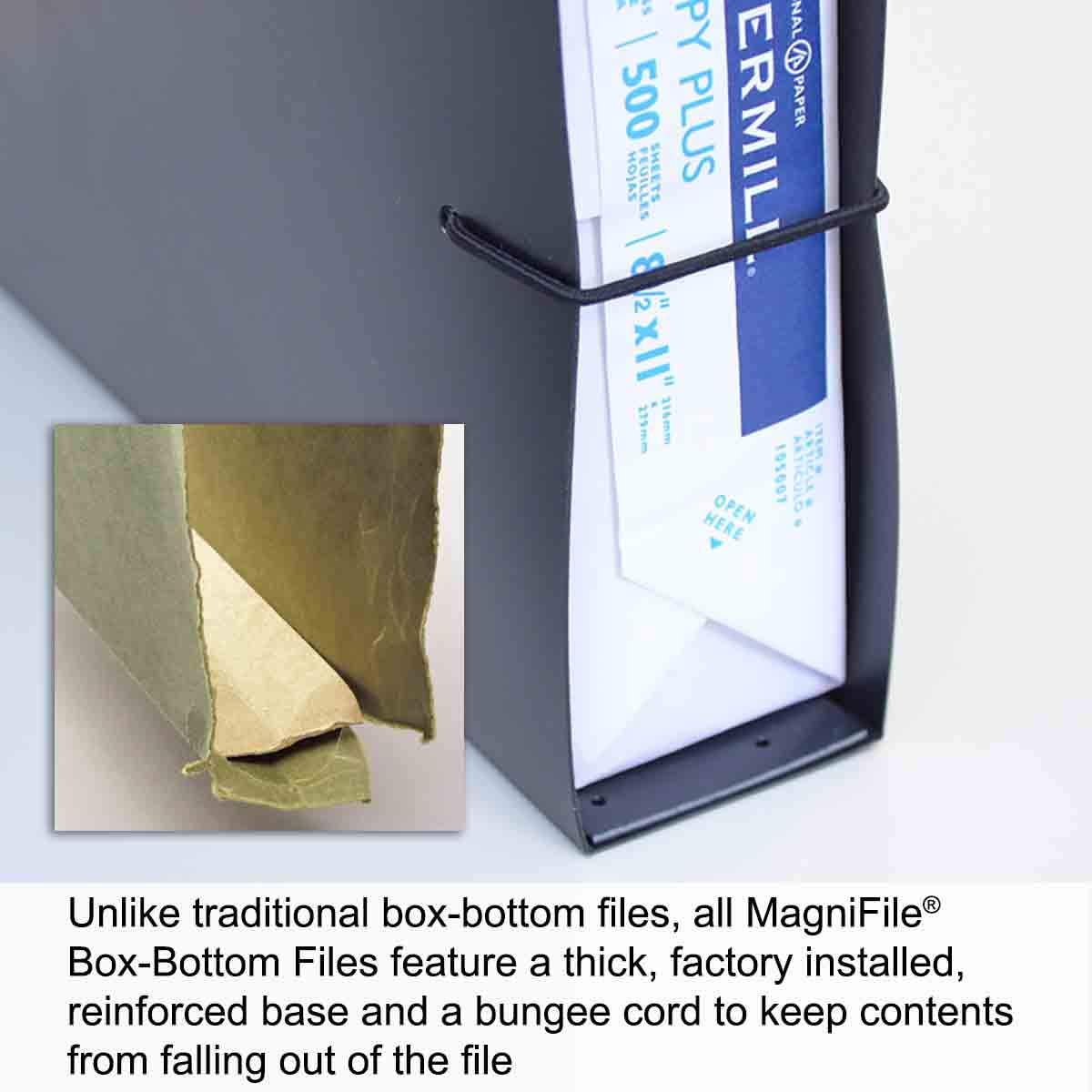 Ultimate Office MagniFile Hanging File Folders (Black, 2" Box Base, Set 2)