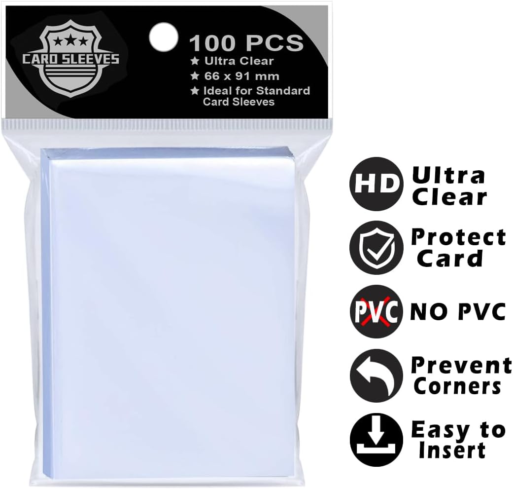 1000PS Penny Trading Card Sleeves for Board Game,Standard Size 66 * 91mm,Hold Perfect for Baseball,Football,Magic,Yugioh Card Sleeves