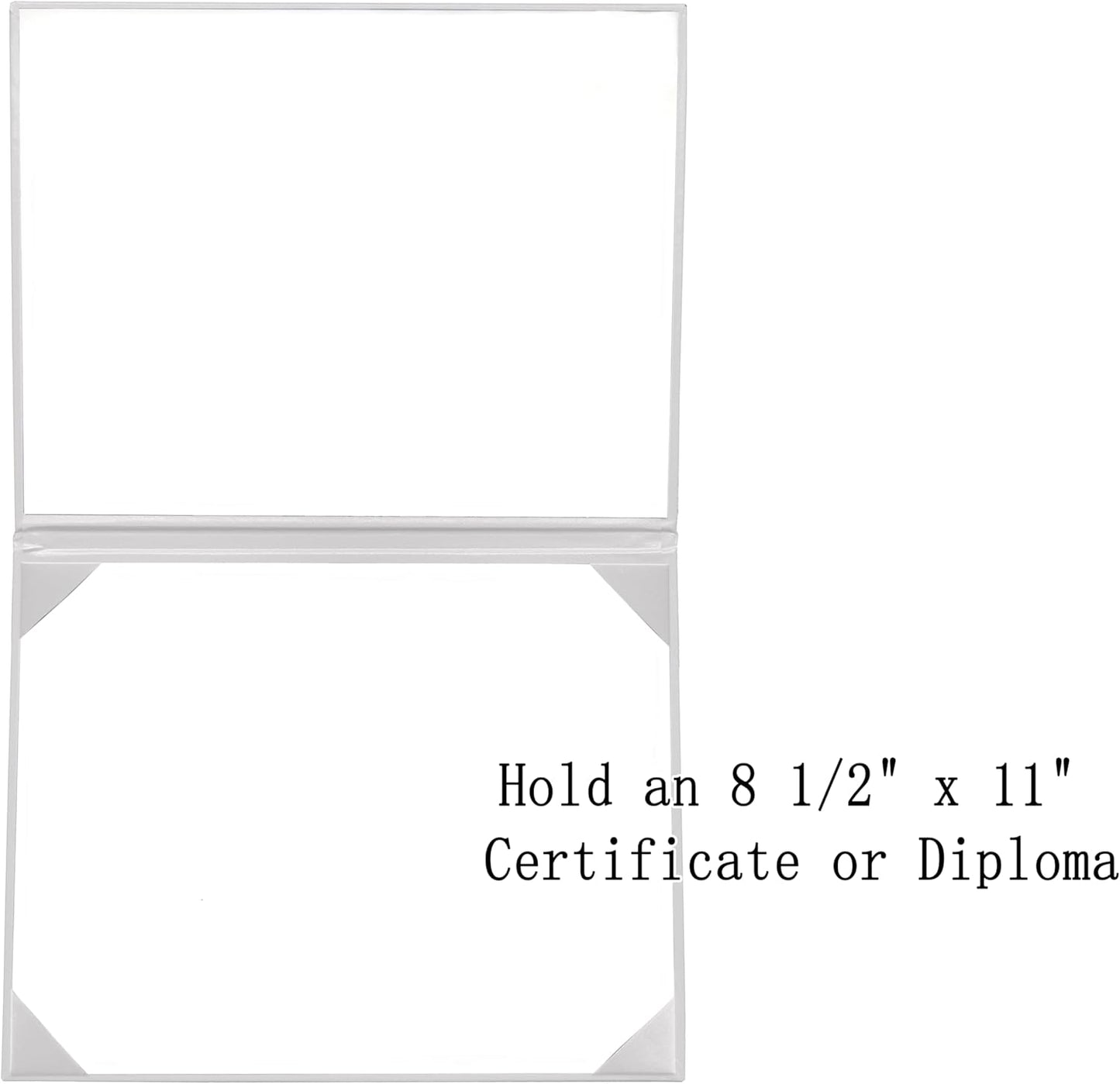 5 PCS Smooth Diploma Certificate Cover 8 1/2" x 11" White